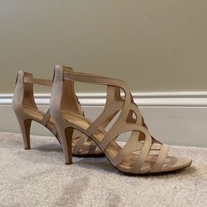 Nude Pink Strappy Heels